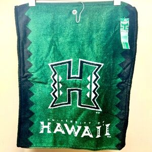 🌈 UH University Hawaii golf towel cotton Hawaiian NWT NCAA D1 Hawai’i bows